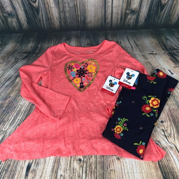 Disney Other - 🆕 Disney Coco Sweater Tunic With Leggings Girls 5